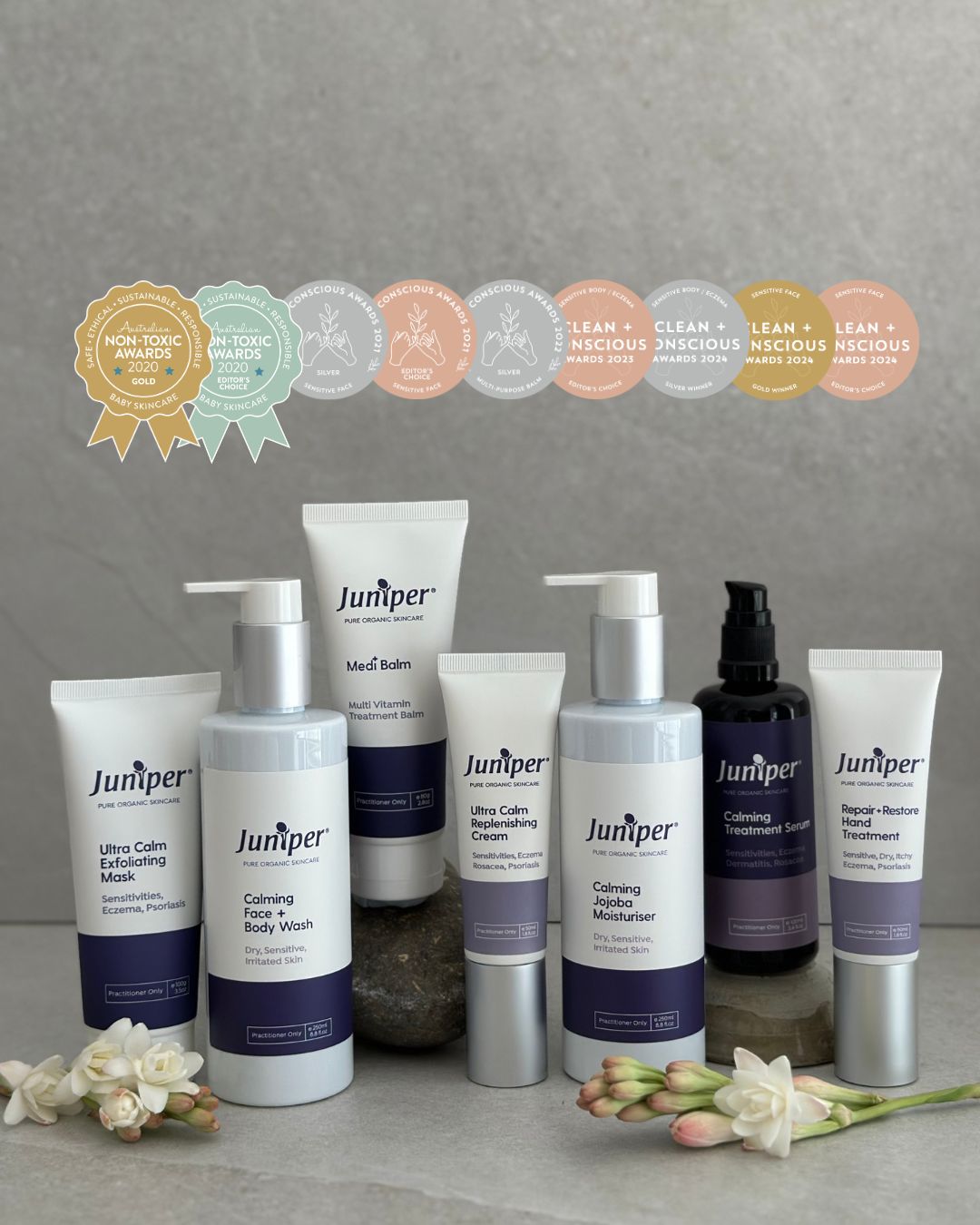 Calming treatment range awards